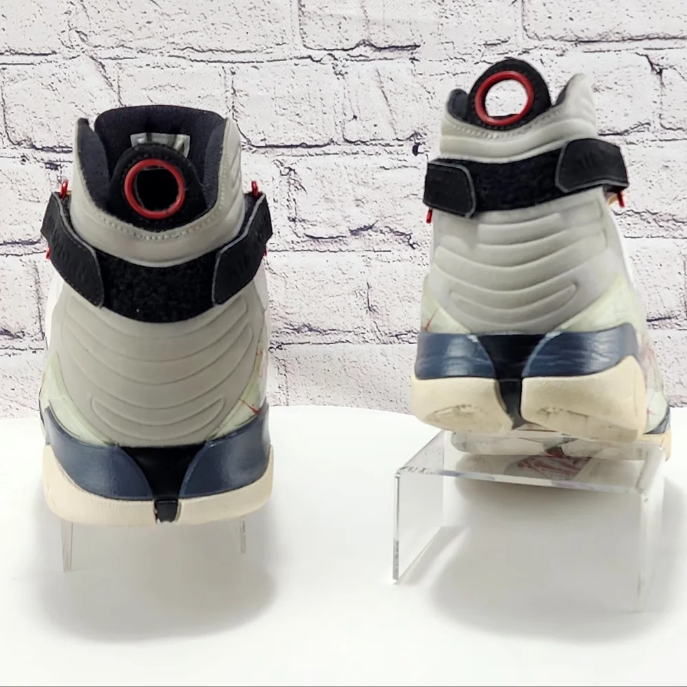 AIR JORDAN 8.0 VARSITY RED 2011- Sneakers, White/neutral Grey/flint, size 13